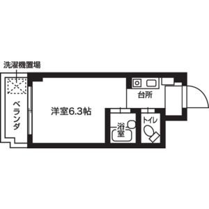 ワンルーム 間取り図