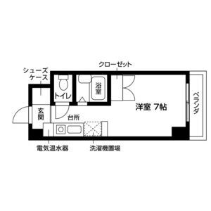 ワンルーム 間取り図