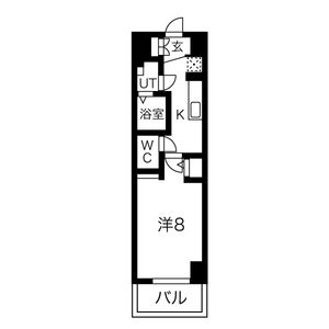 1K 間取り図