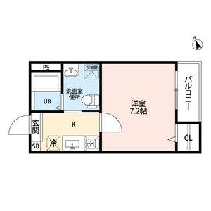 1K 間取り図