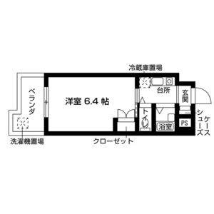 1K 間取り図