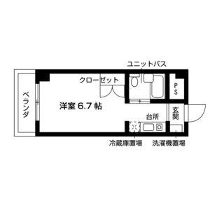 ワンルーム 間取り図