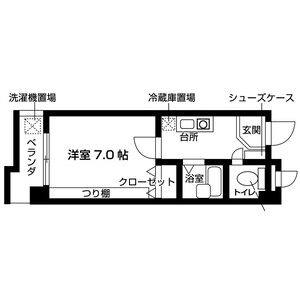 1K 間取り図