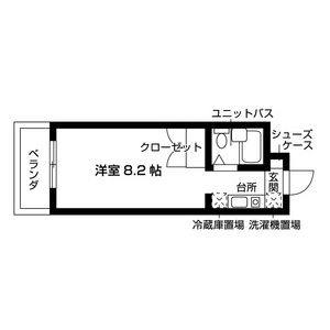 ワンルーム 間取り図