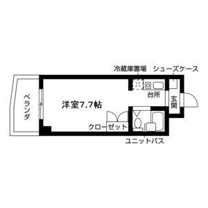 ワンルーム 間取り図