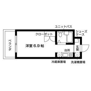 ワンルーム 間取り図