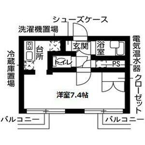 ワンルーム 間取り図