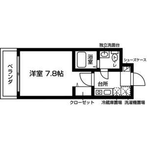 1K 間取り図