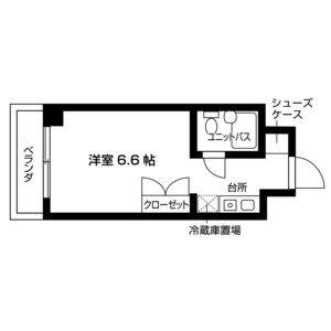 ワンルーム 間取り図