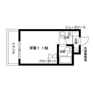 ワンルーム 間取り図