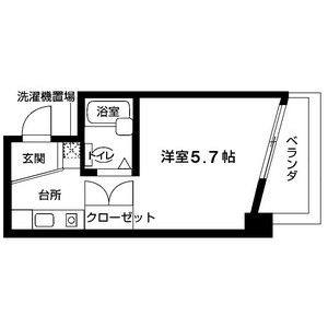 ワンルーム 間取り図