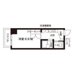 ワンルーム 間取り図