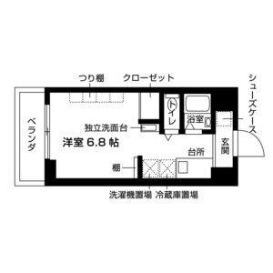 ワンルーム 間取り図