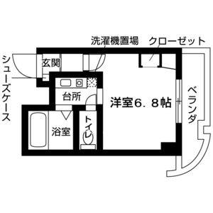 ワンルーム 間取り図
