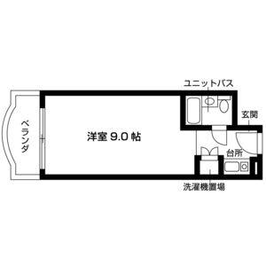 ワンルーム 間取り図