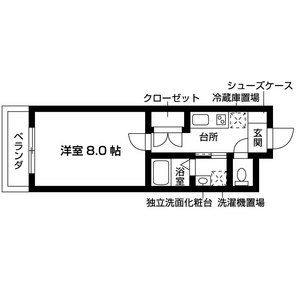 1K 間取り図