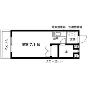 ワンルーム 間取り図