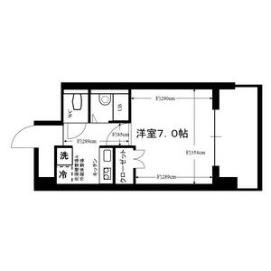 1K 間取り図