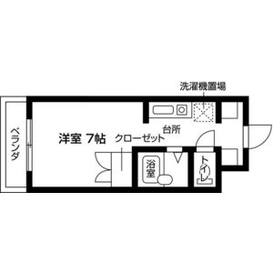 ワンルーム 間取り図