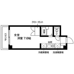 ワンルーム 間取り図