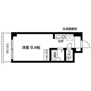 ワンルーム 間取り図