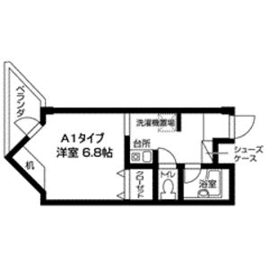 1K 間取り図