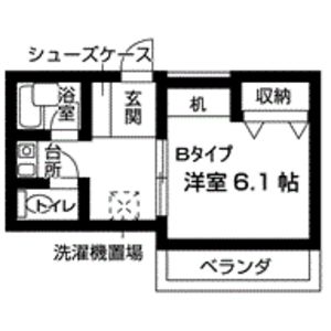 1K 間取り図