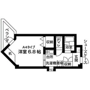1K 間取り図