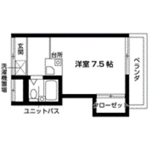 ワンルーム 間取り図