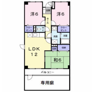 3LDK 間取り図