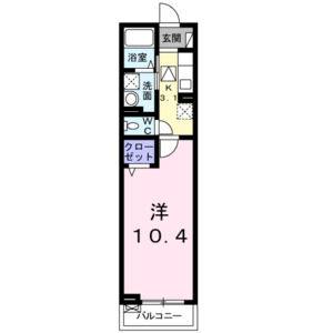 1K 間取り図