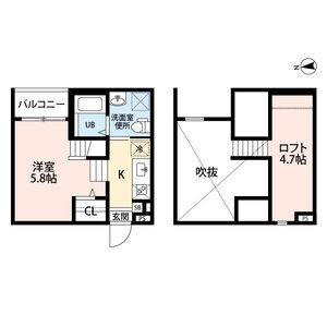 ワンルーム 間取り図