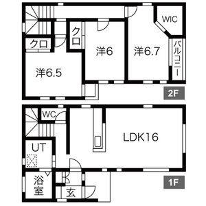 3LDK 間取り図