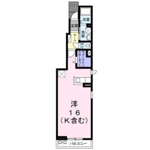 ワンルーム 間取り図