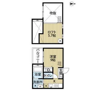 ワンルーム 間取り図