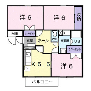 3K 間取り図