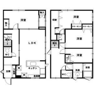 4LDK 間取り図