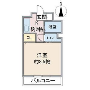 1K 間取り図