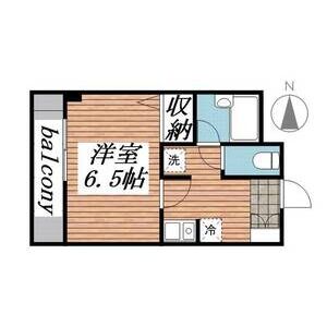 1K 間取り図