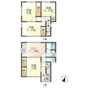 4DK 間取り図