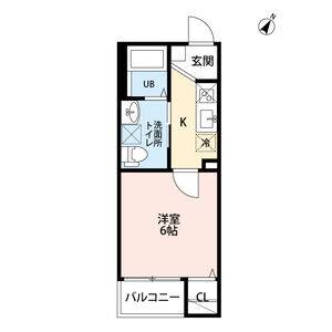 1K 間取り図