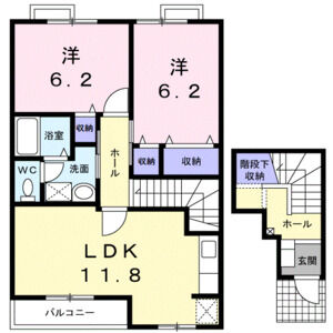 2LDK 間取り図