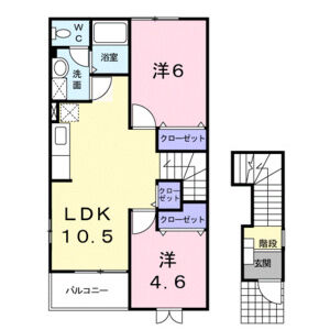2LDK 間取り図