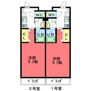 1K 間取り図