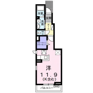 ワンルーム 間取り図