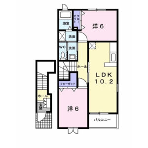 2LDK 間取り図