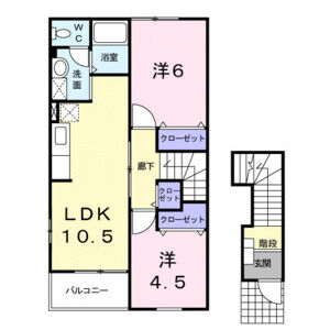 2LDK 間取り図