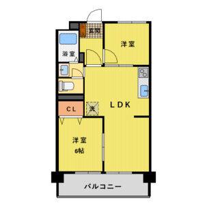 2LDK 間取り図