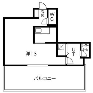 ワンルーム 間取り図
