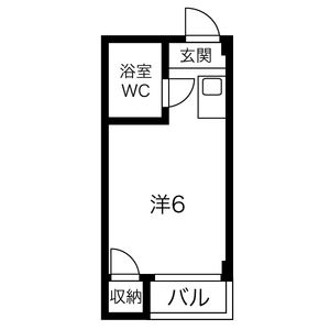 ワンルーム 間取り図